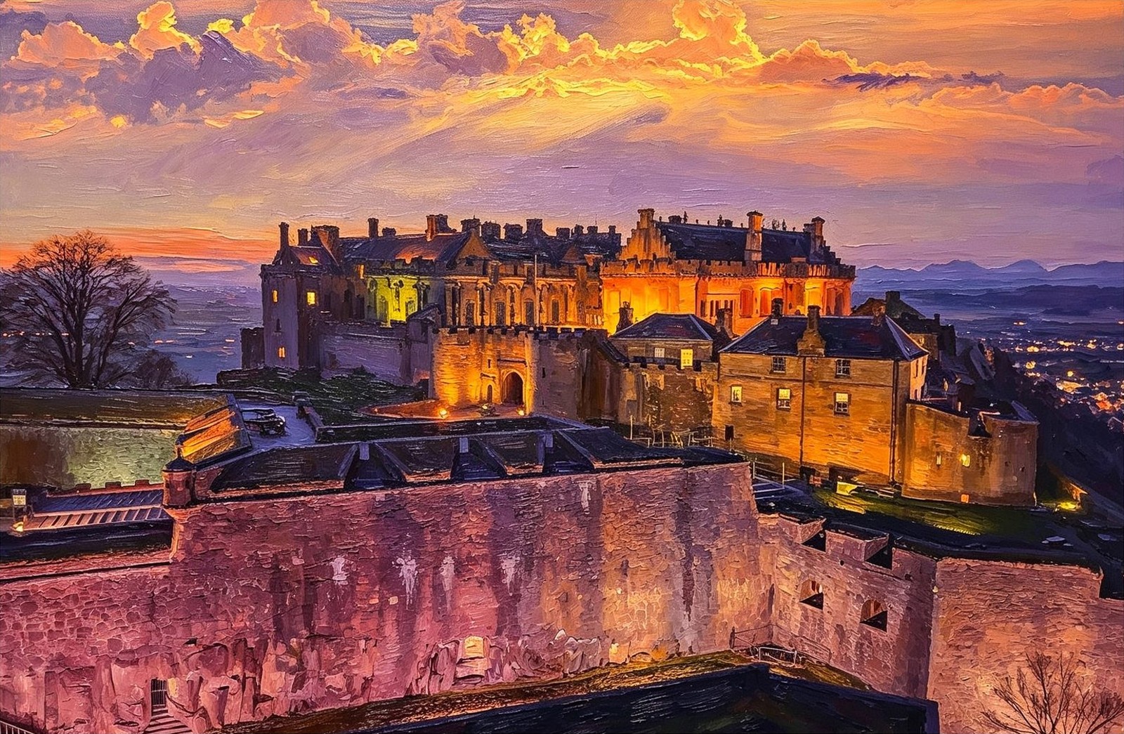 Stirling Castle at sunset